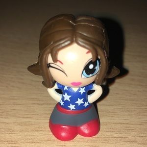RARE Gift ‘Ems Girl Figure Wonder Woman Stars USA Mariah Massachusetts Mini Doll